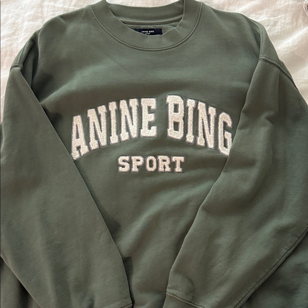 Anine Bing Sport Tyler Sweatshirt in Artichoke